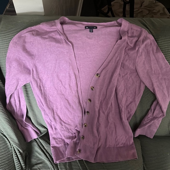 Lilac Gap Cardigan - Picture 1 of 2